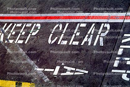 Keep Clear, San Francisco International Airport (SFO)
