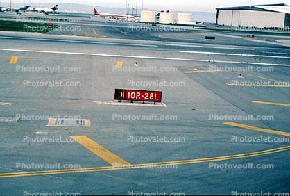 Runway Markers, Signage, Hangars, (SFO)