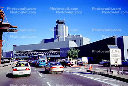 San Francisco International Airport (SFO), Control Tower, cars, automobiles, vehicles