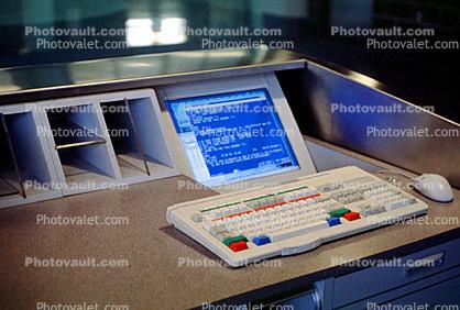 Ticketing Computer, Keyboard, Monitor Screen