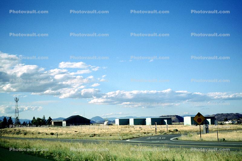 beacon, Hangars, building, Weed Airport, Siskiyou County, California