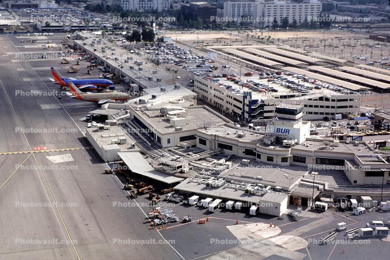 Control Tower, Main Terminal, Burbank-Glendale-Pasadena Airport (BUR), 1950s