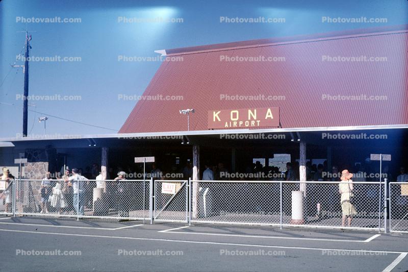 Kona Airport, Gates, Fence, March 1963, 1960s