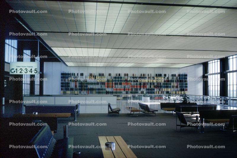 Terminal, Interior, inside, empty, Manitoba Canada, June 1970, 1970s