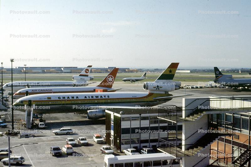 9G-ANA, Douglas DC-10-30, Ghana Airways, London, England, CF6