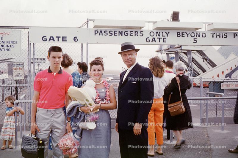 Passengers Waiting, Gate, April 1960, 1960s