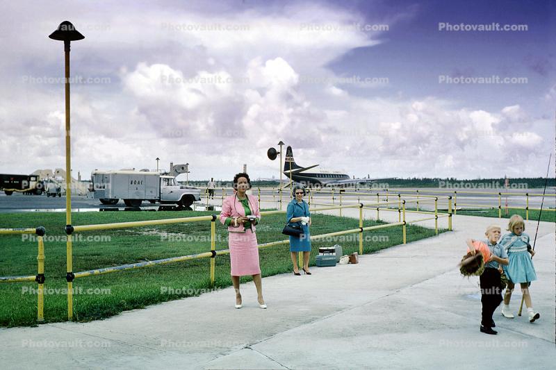 Passengers, Boy, Girl, Mom, June 1964, 1960s