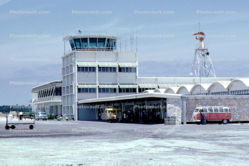 Volkswagen Van, Terminal Building, Nassau International Airport, May 1962, 1960s