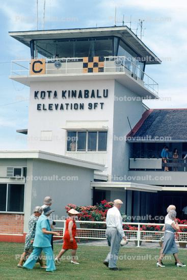terminal building, Kota Kinabalu, passengers, balcony, Malaysia