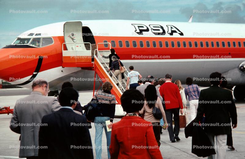 PSA Boarding Passengers, March 1978, 1970s