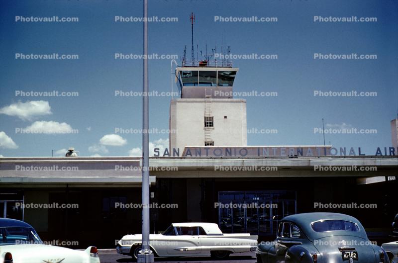 Cars, Cadillac, Ford Thunderbird, T-Bird, Control Tower, Terminal Building, 13/07/1960, 1960s