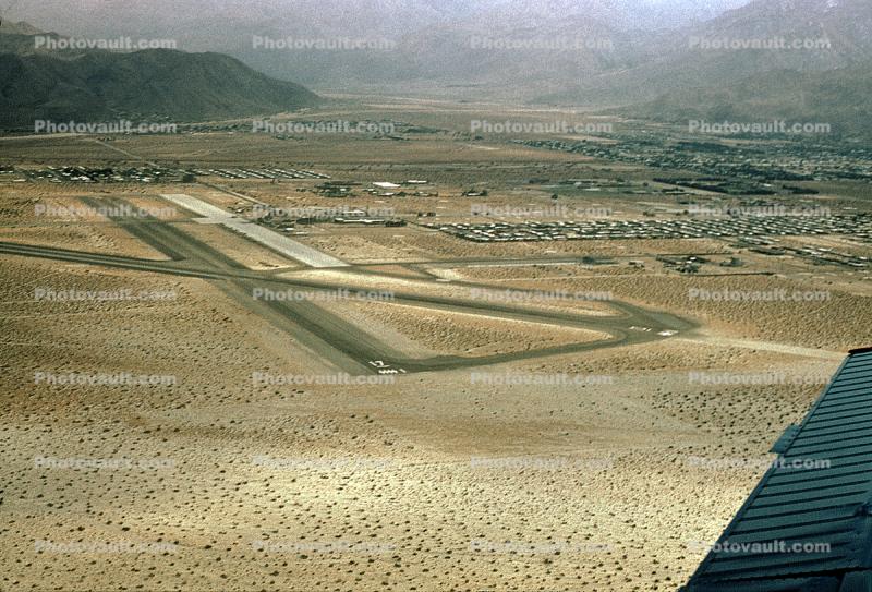Runways at Palm Springs Airport, July 1959, 1950s