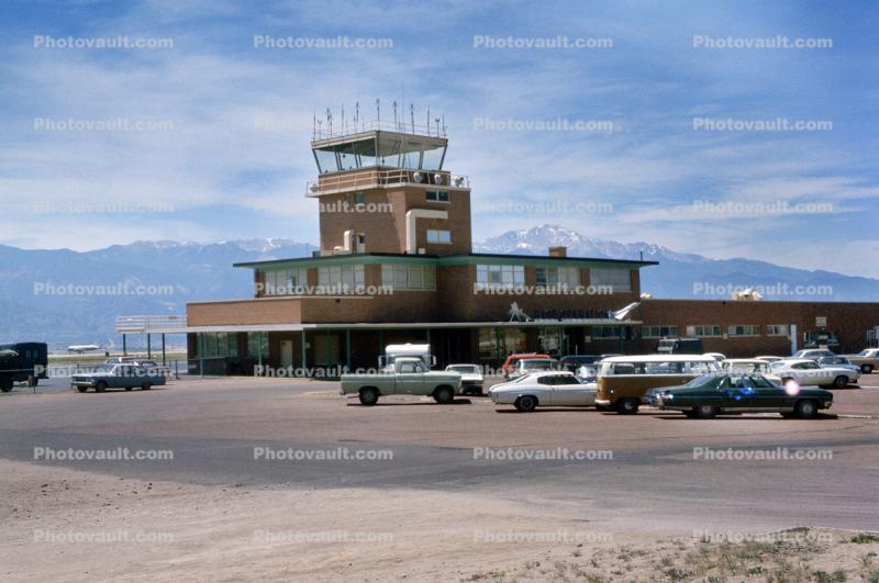 Terminal Building at Colorado Springs, Rockies Mountain Range, 1970s
