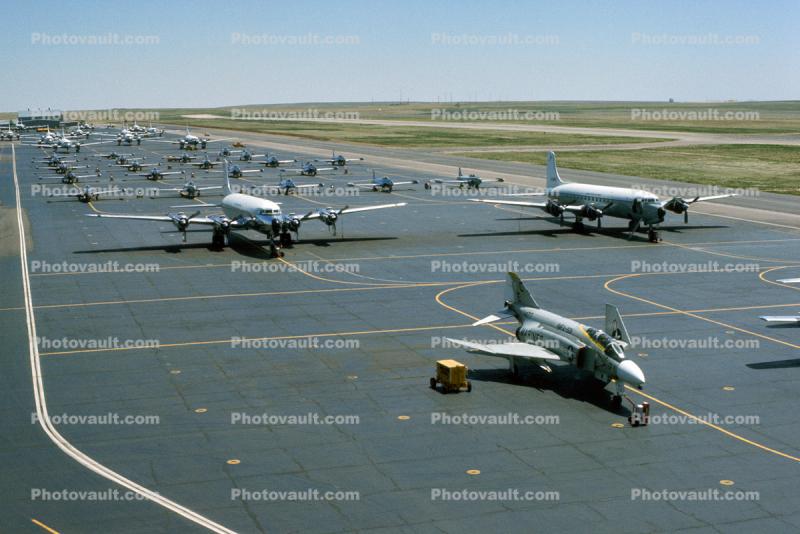 Airshow, Tarmac at USAF Peterson Field, 1970s