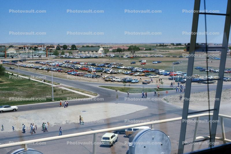 Cars Parked at Airshow in Peterson Field, 1970s