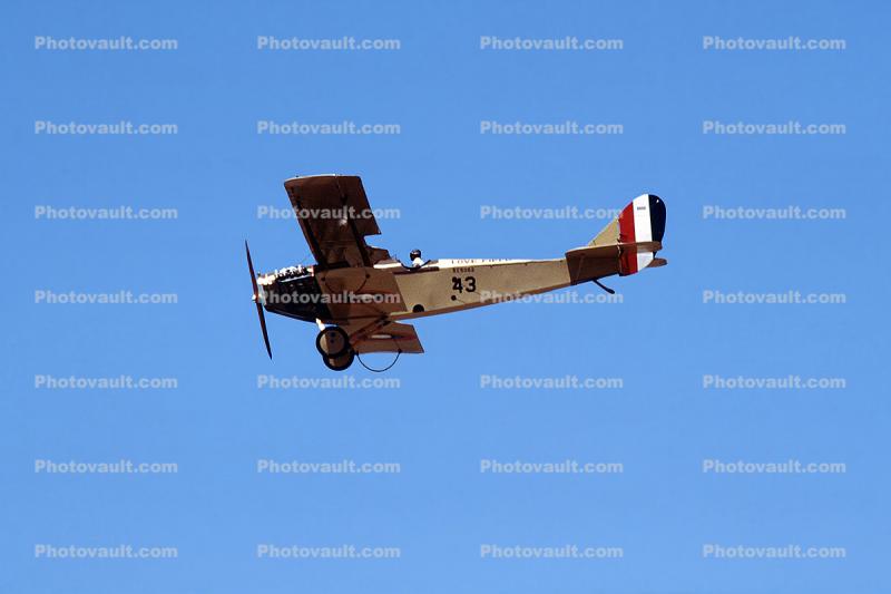 Curtiss JN-4, 43, flying, flight, airborne
