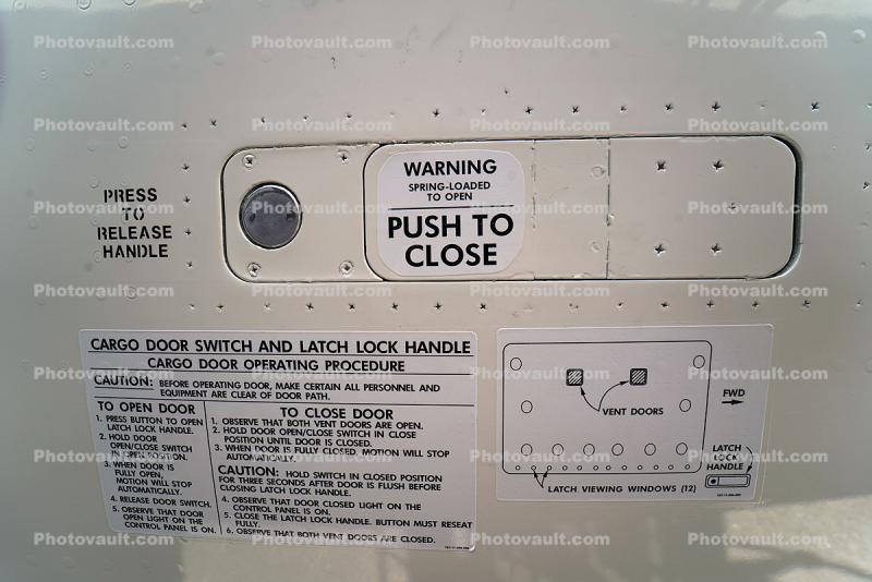 Cargo Door Switch, N301UP, Boeing 767-34AF, 767-300 series