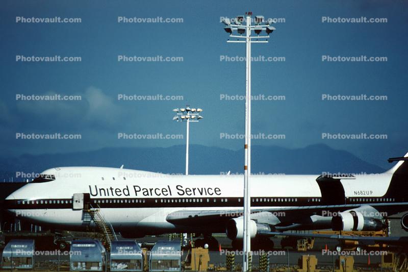 N682UP, UPS, Boeing 747-121, JTD-7A, JTD-7, 747-100 series
