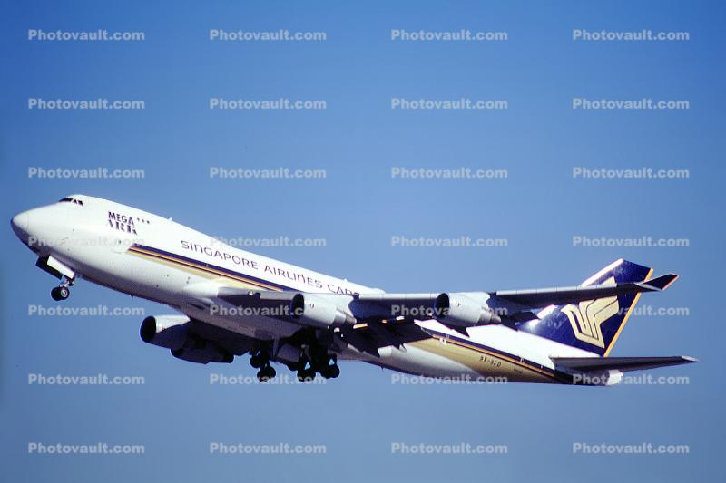 9V-SFD, Singapore Airlines Cargo, SIA, Mega Ark, Boeing 747-412FSCD, PW4056, PW4000
