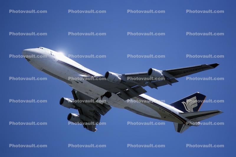 9V-SFA, Singapore Airlines Cargo, Boeing 747-412F, 747-400 series, Mega Ark, PW4000, PW4056, 747-400F