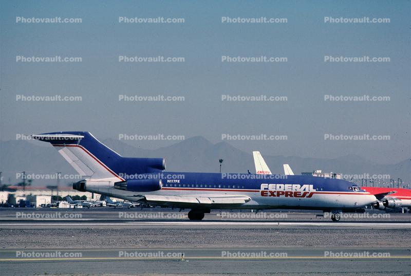 N117FE, Boeing 727-25C, Federal Express, JT8D-7B s3, JT8D, Cassy, 727-200 series