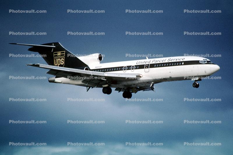 N951UP, UPS, Boeing 727-25C, JT8D-1, JT8D, 727-200 series
