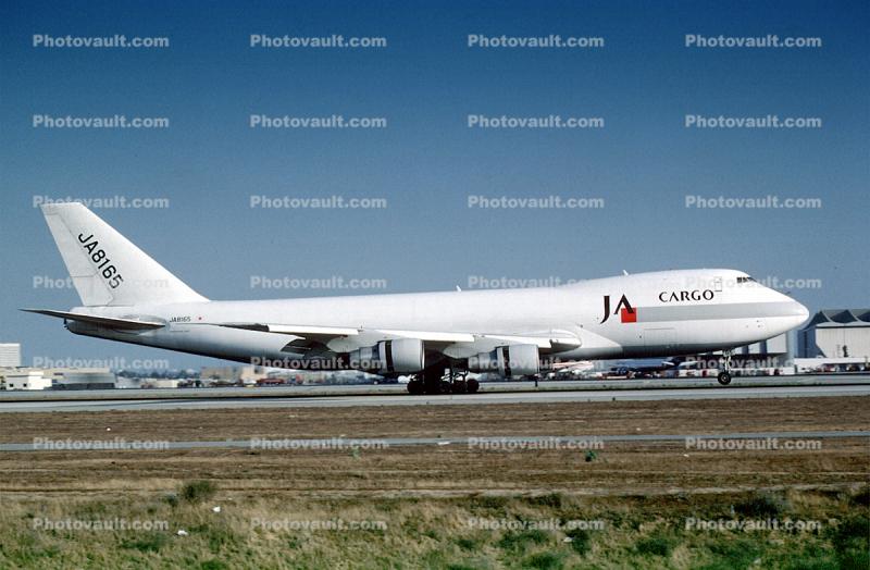 JA8165, Boeing 747-221F, 747-200 series, JT9D-7Q, JT9D series, 747-200F, JT9D