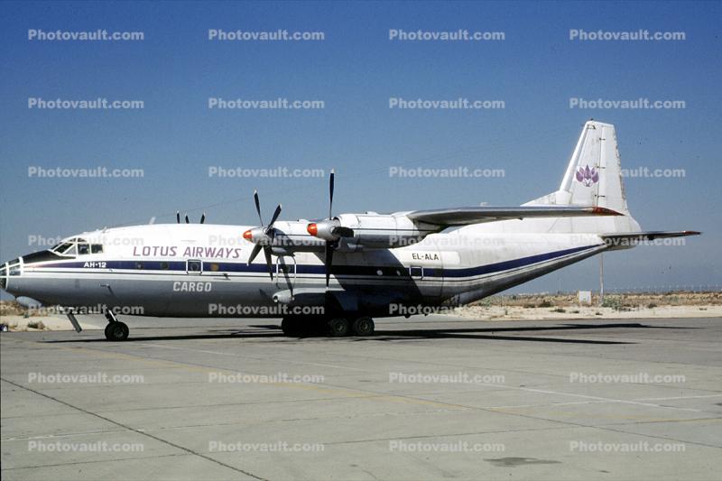 EL-ALA, Lotus Airways, Antonov An-12