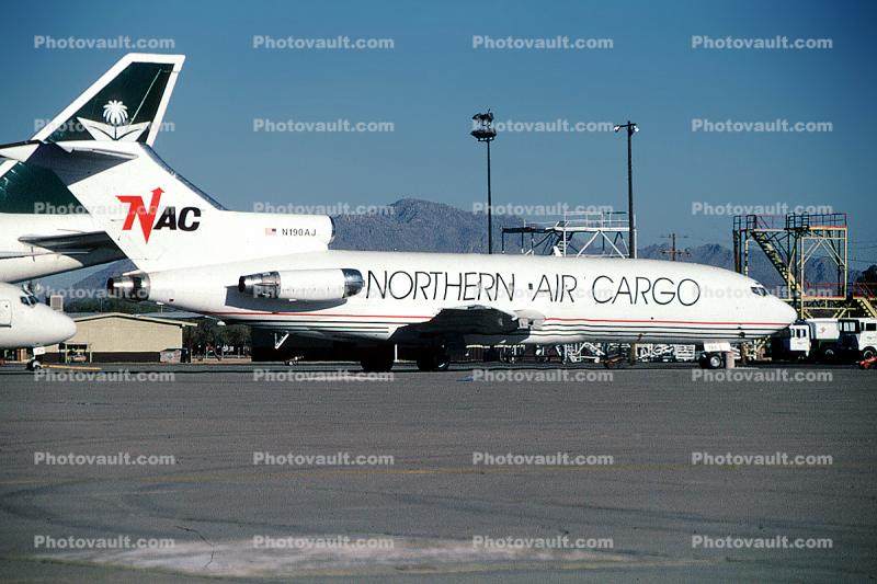 N190AJ, NAC, Boeing 727-46F, JT8D-7B s3, JT8D
