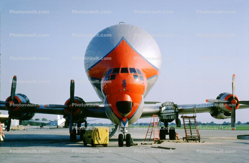 Aero Spacelines, Super Guppy, SG, Prop, Piston Powered, head-on, September 1965, 1960s