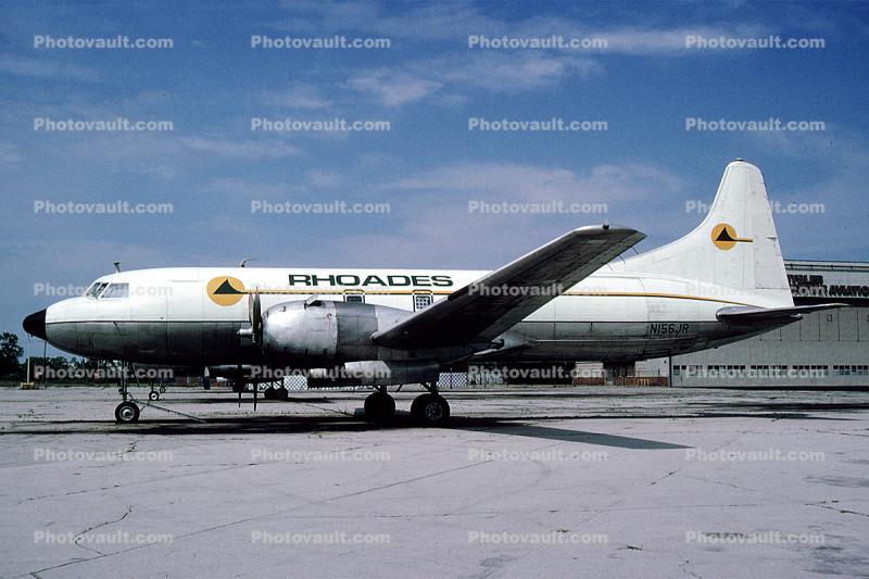 N156JR, Rhoades, Convair CV 340-62, August 1992