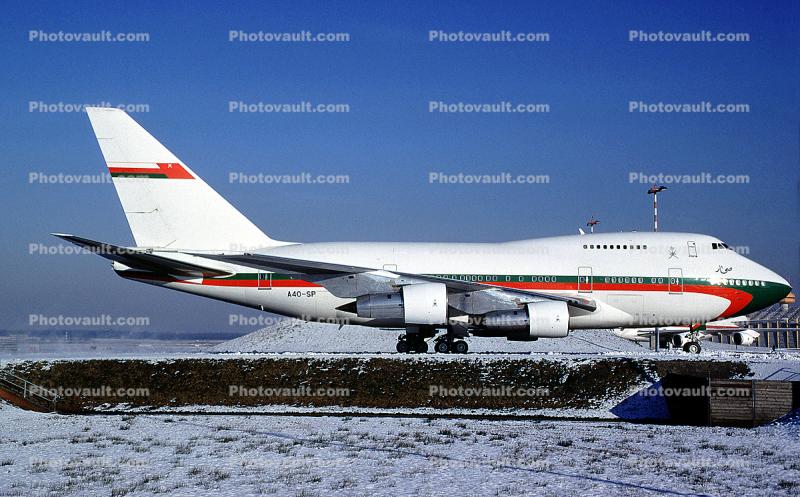 A4O-SP, 747SP, Boeing 747SP-27, Oman Government, JT9D-7A, JT9D