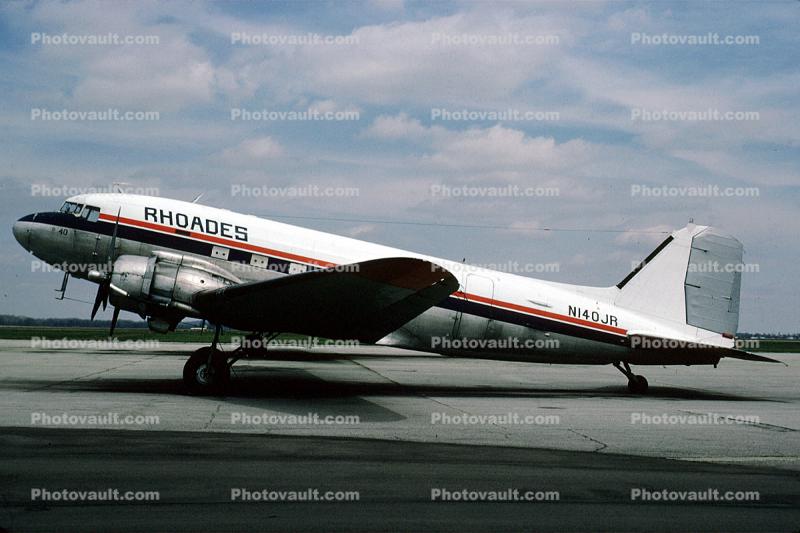 N140JR, Douglas DC3C-R-1830-90C, Rhoades