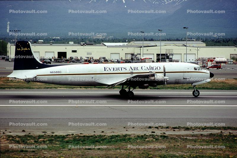 N6586C, Everts Air Cargo, Douglas DC-6 Images, Photography ...