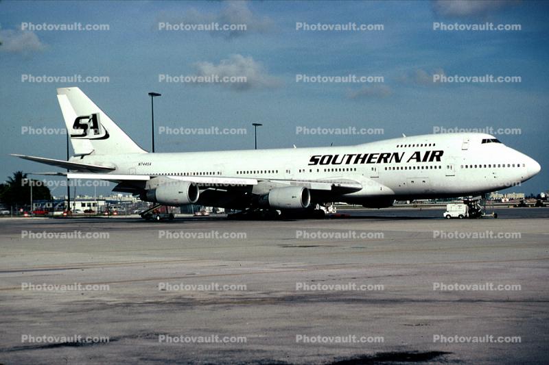 N744SA, Southern Air Transport SAT, Boeing 747-230B(SF), 747-200 series, 747-200F, CF6-50E2, CF6