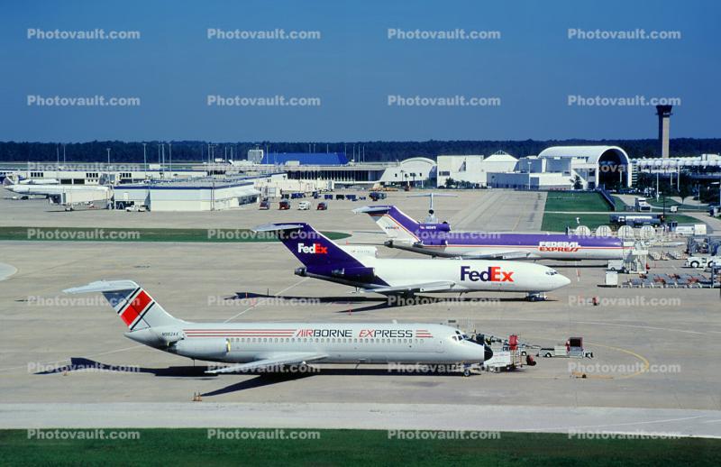 N982AX, Jacksonville International Airport, JAX, Airborne Express, FedEx