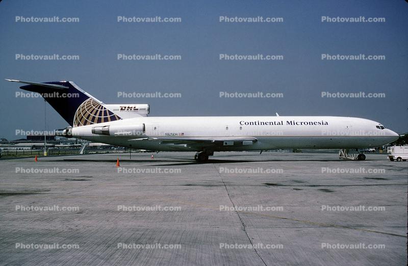 N626DH, Continental Micronesia, Boeing 727-277F, JT8D, 727-200 series