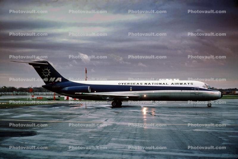 N938F, Overseas National Airways, Douglas DC-9-32F, JT8D-9, JT8D