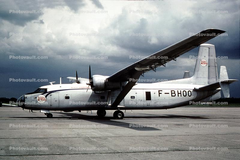 F-BHOO, Hurel Dubois HD-34, Institut Geographique National, prop, milestone of flight
