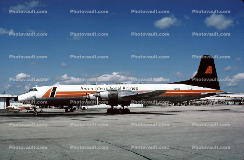 N121AE, Aeron International Airlines, Canadair CL-44D4-2 