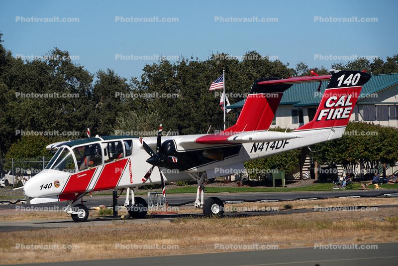 N414DF, Bronco Observation Plane, Cal Fire 140, STS