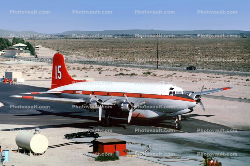 N2742G, Douglas C-54G Skymaster (DC-4), Tanker-15, Firefighting Airtanker, milestone of flight