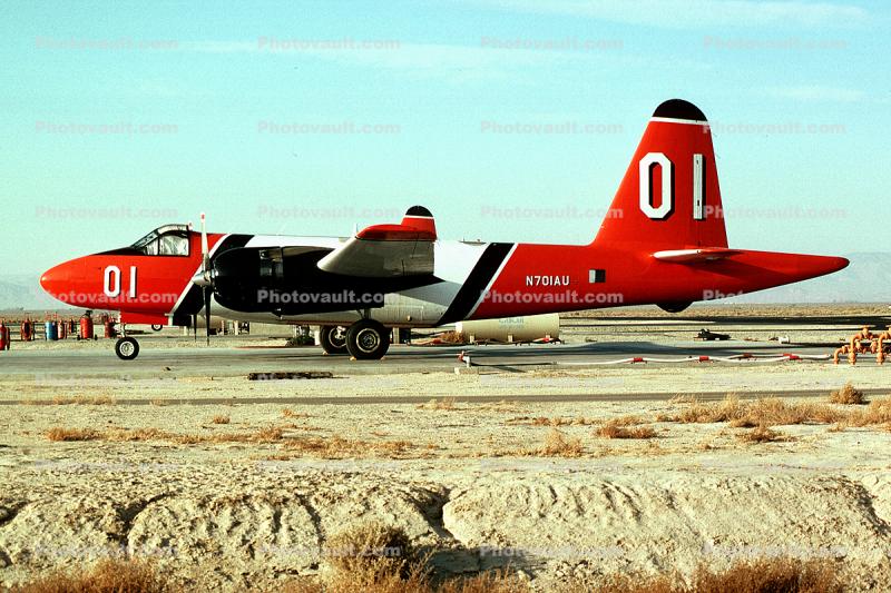 N701AU, Lockheed P2V-7 Neptune, Firestar, Fox Field, Lancaster, California, Firefighting Airtanker, Tanker-01, Former Navy ASW Aircraft, Aero Union Corp