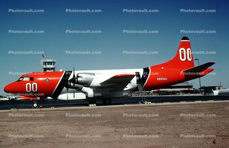 N900AU, Lockheed P-3A Orion, Former Navy ASW Aircraft, Firefighting Airtanker, Tanker-00