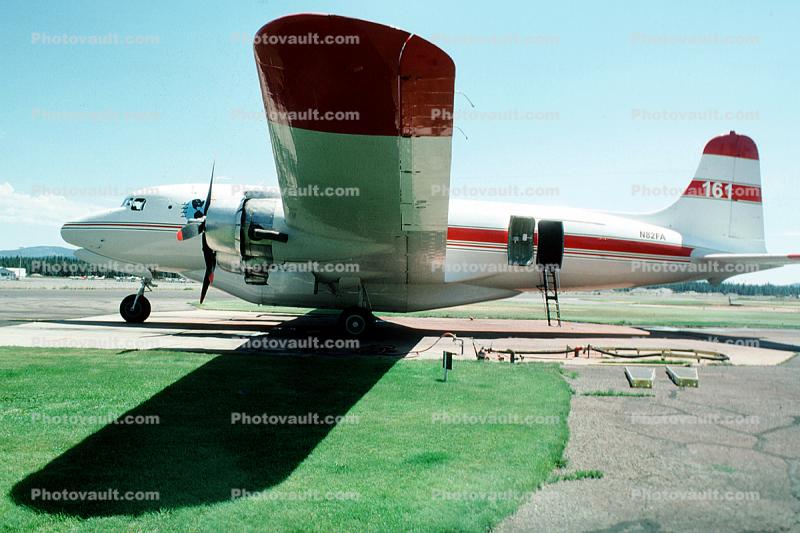 N82FA, Douglas C-54G, DC-4, Chester Air Attack Base, Firefighting Airtanker, R-2000 radial engines