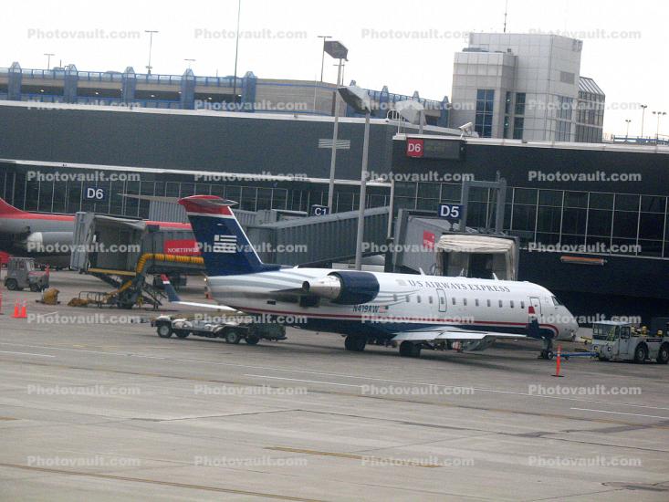 N419AW, Bombardier CL-600-2B19, US Airways Express, CF34
