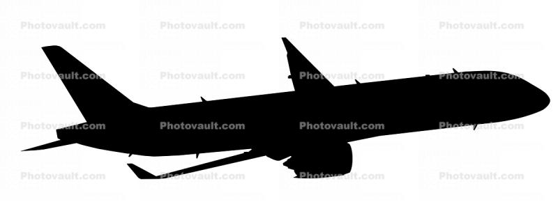 Airbus A220 silhouette, shape, logo, jetliner