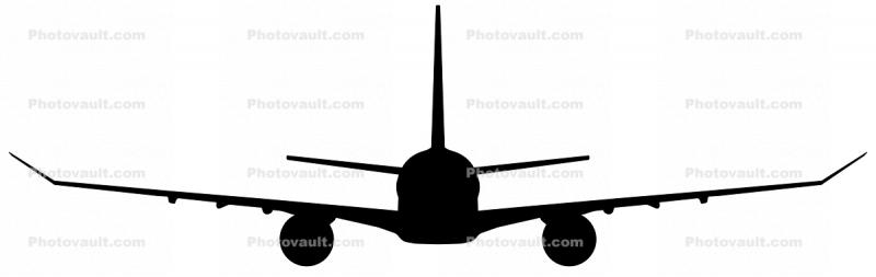 Mitsubishi Regional Jet MRJ silhouette, MRJ90, head-on, logo, shape