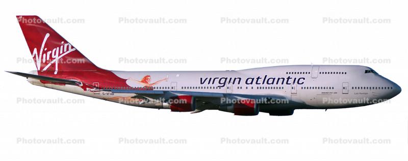 G-VFAB, Boeing 747-4Q8, 747-400 series, Virgin Atlantic, Lady Penelope, photo-object, object, cut-out, cutout, CF6, CF6-80C2B1F, photo object