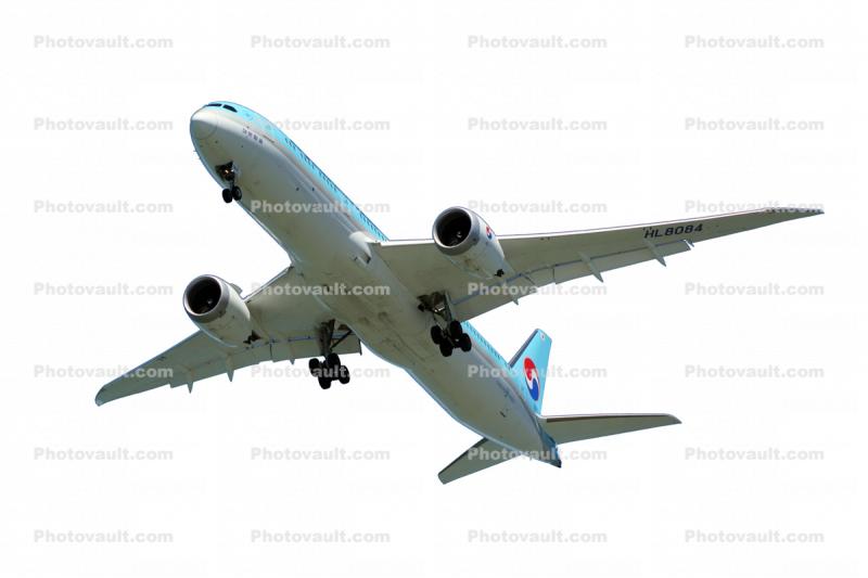 Boeing 787-9 cut-out, photo object, HL8084, Trent 1000